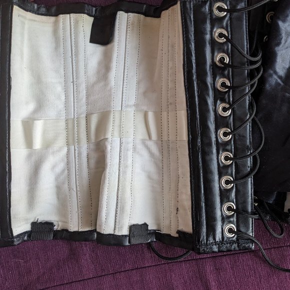 Cybergoth PVC Vinyl Corset Versatile Fashions Vintage 90s - Picture 10 of 14
